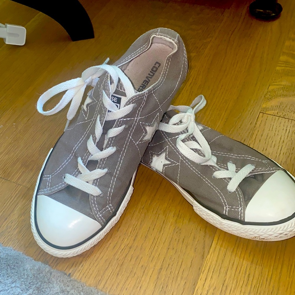 Converse One Star Charcoal Gray Canvas Low 503653FT Sneaker Shoe Womens